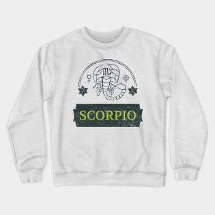 Scorpio Zodiac Sign Crewneck Sweatshirt